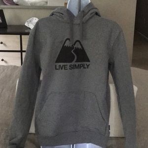Men’s gray hoodie, Patagonia, size small